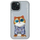 Kllëf telefoni Nimmy Glasses Cool Cat për iPhone 15 6.1", i fortë ndaj goditjeve, gri