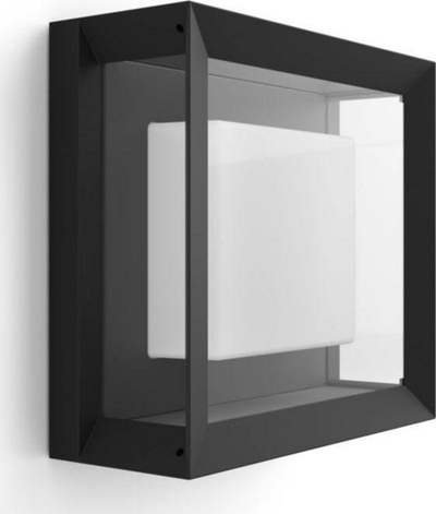 Надворешна ѕидна светилка Philips Hue Econic, RGBW, интелигентна, црна