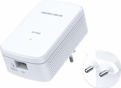 Powerline adapter Mercusys MP500, set, 1000Mbps, i bardhë