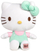Lodër pelushi Hello Kitty, 20cm, me stampë, jeshile