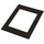 Karton passepartout Focus Nordic Black with Black Core, 20x30 cm, me hapje 15x20 cm, i zi