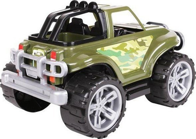 Lodër makinë SUV Technok camo, plastike, për kalamaj 3+