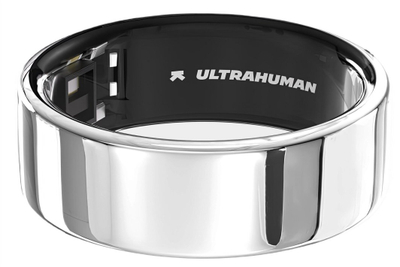 Unazë inteligjente Ultrahuman Ring AIR, madhësia 10, monitorim aktiviteti dhe gjumi, argjendtë