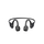 Kufje Bluetooth Havit E531BT, bone conduction, IPX5, të zeza