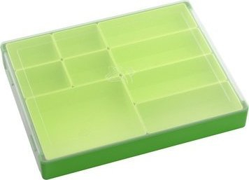 Kuti për sistemim Gamegenic Token Silo, 9 ndarje, plastike, jeshile lime