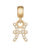 Pendant për varëse Daniel Wellington Gold-plated Pisces Crystal DW00400766, i artë