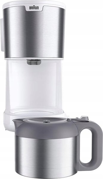 Makina kafeje me filtra Braun PurShine KF1505 WH, 1.2L, me ibrik termik, e bardhë