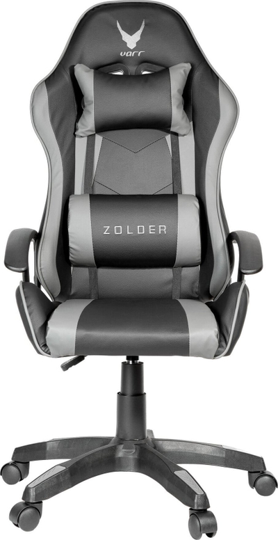 Karrige gaming Varr Zolder, gas lift, deri 120 kg, gri me të zezë
