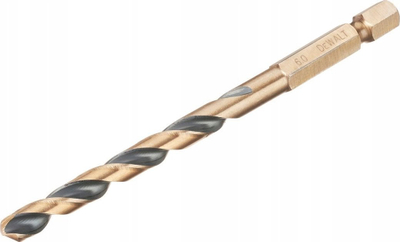 Vidë shpimi DeWalt Black and Gold, 6mm, bisht HEX 1/4", e zezë me ar