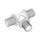 Tee reduktuese Rehau Rautitan RX 13660041001, bronz, 50x25x50mm