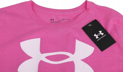 Bluzë sportive Under Armour Live Sportstyle Graphic SSC, për goca, me logo, rozë