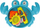 Lodër banje MEGA CREATIVE Bath Toy Crab, gaforre, shumëngjyrëshe