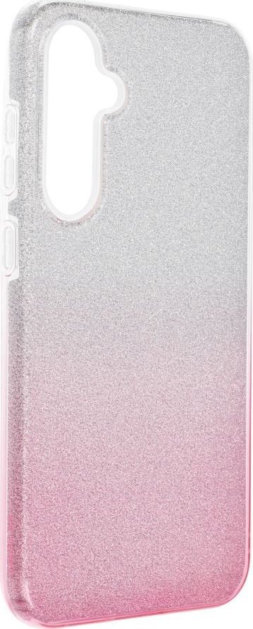 Maskë telefoni Forcell Shining Ombre për Samsung Galaxy S23 FE, TPU PC, rozë me shkëlqim