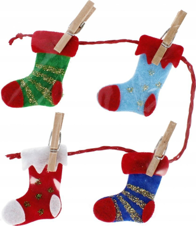 Ornamente dekorative Craft with Fun, fetra vetëngjitëse, 4 copë, shumëngjyrëshe