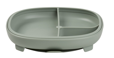 Pjatë fëmijësh b.box 2 in 1 Suction Plate, me vakum, me ndarës, rozë Blush
