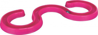 Pistë loje për mace Trixie Flashing Ball Race, 65 × 31 cm, rozë