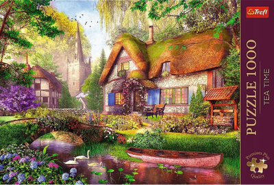 Puzzle Trefl Tea Time the Woodland Cottage, 1000 pjesë, shumëngjyrësh
