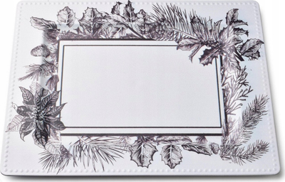 Stendë dekorative Blanche Festive, 31.5x25 cm, polipropilen, e bardhë