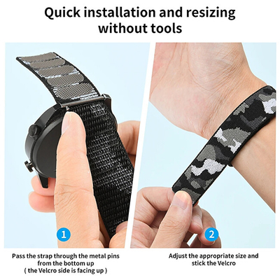 Rrip najloni 4wrist për orë smart, i zi