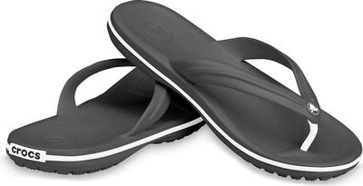 Sanda flip flop Crocs Crocband Flip 11033, Croslite, uniseks, e zezë