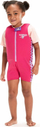 Kostum noti për kalamaj Speedo Learn to Swim Float Suit, me jastëk shkumë, me zinxhir mbyllje, rozë
