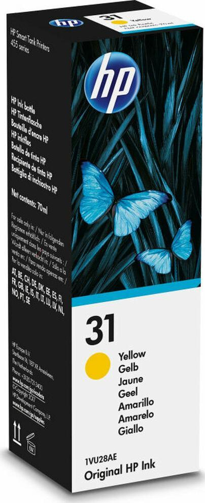 Ngjyrë për printer HP 1VU28AE 31 Original HP, 70 ml, e verdhë