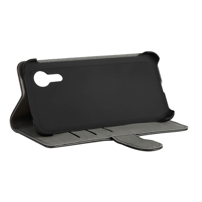 Këllëf telefoni Gear për Samsung Galaxy XCover 5, me vende për kartela, me stand, ngjyrë e zezë