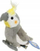 Плишана играчка BEPPE папагал Grey Cockatiel, 20 cm, сив
