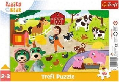 Puzzle Trefl Charming Babies, 15 pjesë, shumëngjyrëshe