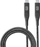 Kabllo karikimi Cellularline 5A Fast Transfer, USB C në USB C, 1m, i zi