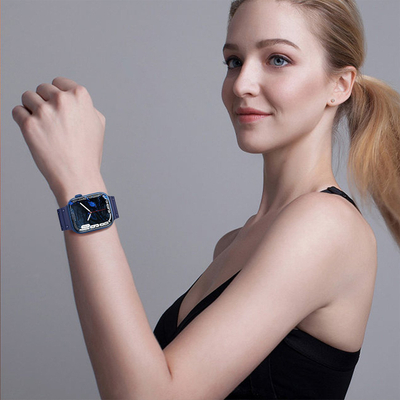 Rrip ore Hurtel Triple Protection për Apple Watch SE 8 7 6 5 4 3 2 1, 41 40 38 mm, i tejdukshëm