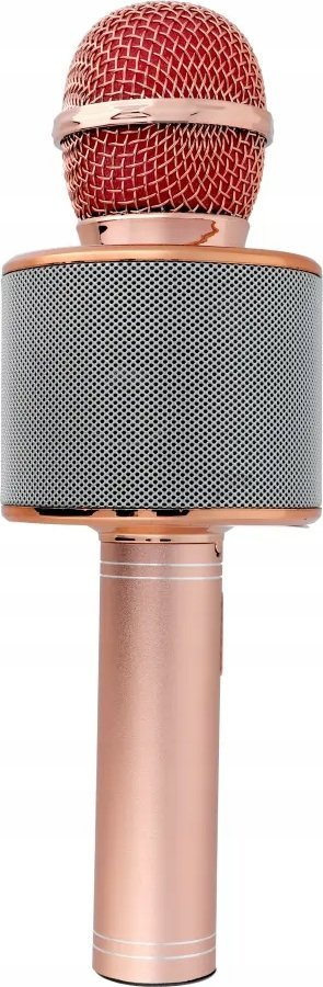 Mikrofon karaoke me Bluetooth CR58S HQ, me altoparlant, vend TF USB, ngjyrë gold