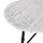 Tavolinë kopshti HM440, mermer oval 120x59x72 cm, bazë gize, e bardhë e zezë