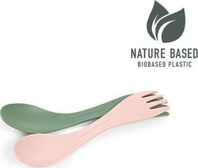 Set lugë piruni Light My Fire Spork Little, 2 copë, bioplastikë, shumëngjyrëshe