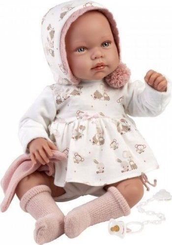 Kukull bebe Llorens Tala, që qan dhe qesh, 44 cm