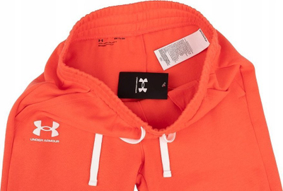Pantallona dres Under Armour Rival Fleece W 1356416, për goca, me mansheta, portokalli