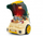 Lodër edukative Milly Mally N-GINE, model makine me kapak motori hapës, jeshile