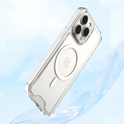Mbrojtëse telefoni Wozinsky Clear Corner Case MagSafe, për Samsung Galaxy S25, transparente