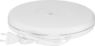 Tavolinë rrotulluese FreePower 360°, 25 cm, deri 15 kg, e bardhë