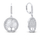 Vathë Brilio Silver Tree of Life EA69, argjend, studs, argjendtë