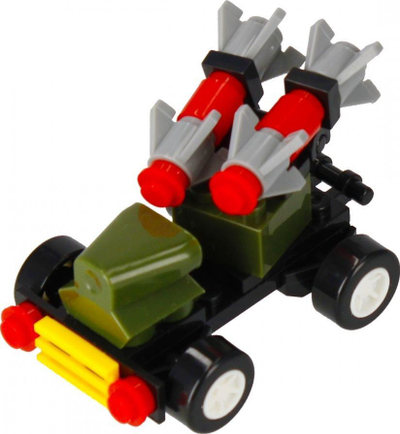 Set blloqesh ndërtimi Alleblox AB3019, 32 copë, me temë ushtarake
