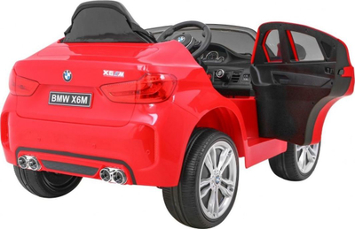 Makina elektrike për fëmijë BMW X6 M, 12V, me telekomandë, e kuqe