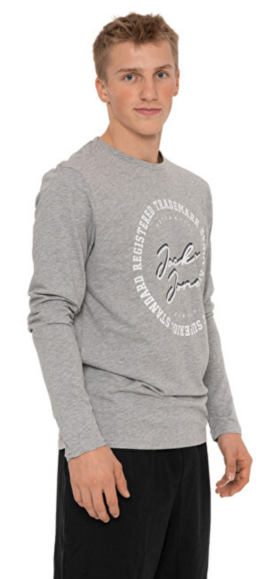 Bluzë Jack&Jones JJSTAMP, e hirtë