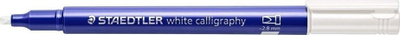 Marker kaligrafik Staedtler White, majë e bardhë, set me 10 copë