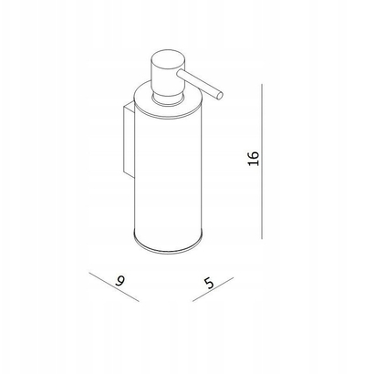 Dozues sapuni Omnires Uni, 150 ml, i zi mat
