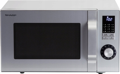 Fur mikrovalësh Sharp R-204, 20L, 800W, ngjyrë argjendi