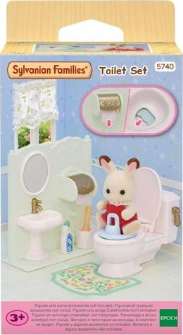 Set lodrash banjo Sylvanian Families Epoch 5740, me tualet, për figurina, shumëngjyrësh