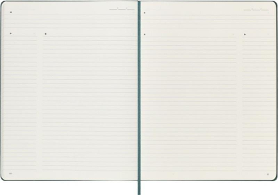 Fletore Moleskine XL, format i madh, jeshile Forest Green, për punë