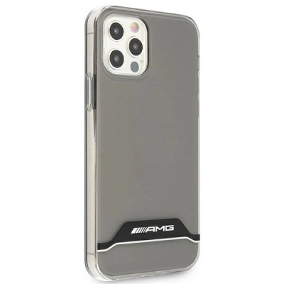 Kapak telefoni AMG AMHCP12MTCBW, për iPhone 12 12 Pro, transparent, me kornizë zi e bardhë