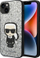 Këllëf telefoni Karl Lagerfeld Glitter Flakes Ikonik për iPhone 14 Plus 6.7", hardcase, argjendtë